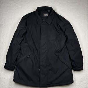 Philadelphia 76ers Jacket Mens XL Black Long Coat NBA Basketball Zip Insulated